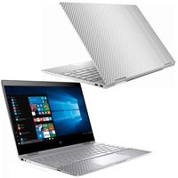 Mightyskins Skin Compatible with Hp Spectre X360 13" (2018) - White Carbon Fiber | Protective, Durable, and Unique Vinyl Decal Wrap Cover | Easy to Apply, Remove, and Change Styles | Made in The USA