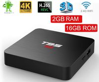 T95 s2 Android TV Box 7.1, Streaming Media Player with 2GB RAM 16GB ROM S905W Quad Core Cortex A53 Frequency 2.0G Support H.265 HEVC HDMI 2.0 up to 4k/2k Output with HDR, Built in Dual-Band WiFi 2.4G