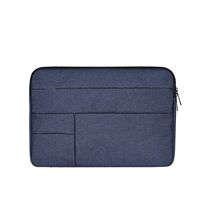 AINAAN Oxford Cloth Water Repellent Laptop Sleeve Case Cover with Pocket Compatible 13-13.3 Inch MacBook Pro/Air,Multi-Object Bag, Large Capacity, Navy Blue