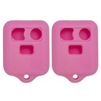 Keyless2Go New Silicone Cover Protective Cases for Remote Key Fobs FCC CWTWB1U345 CWTWB1U331 GQ43VT11T - Pink (2 Pack)