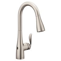 Moen 7594EWSRS Arbor Motionsense Wave Sensor Touchless One-Handle Pulldown Kitchen Faucet Featuring Power Clean , Spot Resist Stainless (Renewed)