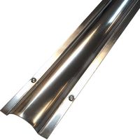 Medium Stainless Steel Wire Guard Surface Raceway - Channel Size: 1.22"W x 0.42"H"