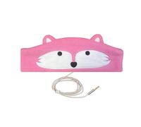 Charlxee Kids Headphones Cozy Foldable Headphone Headband Toddler Headphones for Air Travel or Home -Pink Fox