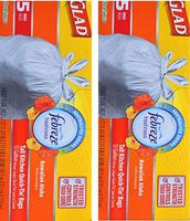 Glad Febreze Scented Tall Kitchen Quick Tie Bags Odor Shield Trusted Strength & Controlled Odors (2, Hawaiian Aloha)