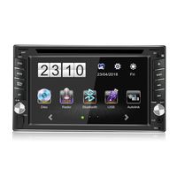 6.2" Digital LCD Monitor, Double Din Bluetooth Car Audio Radio Receiver, Build-in Bluetooth MP3/MP5/USB/AM/FM/RDS Radio with Steering Wheel Control + Reversing Camera