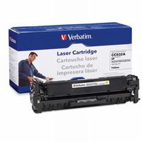 Verbatim Remanufactured Toner Cartridge Replacement for HP CC532A (Yellow)