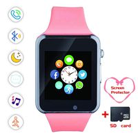 AIBODINI Smartwatch, Bluetooth Smart Watch and Cell Phone Watch with Card SIot Bluetooth Call\Camera\Music Player Watch Compatible for Android and iOS Phones Women and Men