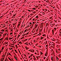 Xisheep Paper Clips, 100PCS Hot Pink Office Paper Clip School Supplies Study Article Office Stationery Home Decorations, for Home DIY Day Hot Pink