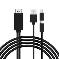 MHL to HDMI Cable, Micro USB to HDMI Adapter, 5pin to 11pin 1080P HDTV for Samsung Galaxy S5 S4 S3 Note 3 Note 2 Note 8, Mirroring and Charging Cable for Tablets, PCs, and Android Phones