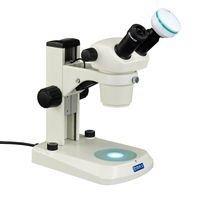OMAX Binocular Stereo Microscope 10X-30X with Dual LED Lights and 2.0MP USB Camera
