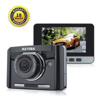 MAYOGA Car Dash Cam FHD 1080P Car DVR Video Recorder 170 Degree Wide-angle Dashboard Driving Camera with 2.7" TFT LCD/GPS/G-sensor/Night Vision/WDR/Loop Recording/Parking Monitor/Motion Detection/HDMI