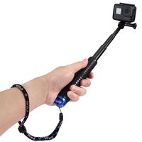 RUIGPRO Selfie Stick for GoPro,19"Waterproof Hand Grip Adjustable Extension Monopod Pole for Gopro Hero7 6 5 4 3+, Xiaomi Yi,SJCAM SJ4000 SJ5000 SJ6000 (with Wrist Strap and Screw)