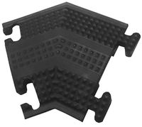 Electriduct Home 'n' Office Small Drop Over Cord Protector - 45° Right Turn - Black