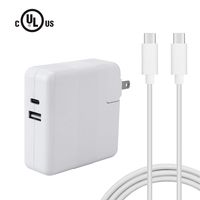 DPSPOWER 61W USB-C Power Adapter Compatible with MacBook Pro 13" Computer Charger with USB-C Cable