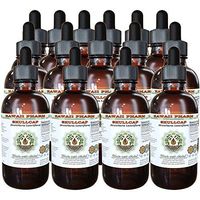 Skullcap Alcohol-Free Liquid Extract, Organic Skullcap (Scutellaria lateriflora) Dried Herb Glycerite Natural Herbal Supplement, Hawaii Pharm, USA 15x4 fl.oz