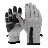 Bosji Gloves,Mens Women Winter Gloves, Thermal Gloves Touch Screen Glove Waterproof Windproof for Driving Cycling Running Outdoor (Gray, M)