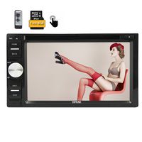 Eincar Universal 6.2 inch Radio Receiver with 8GB GPS Map Card Double 2Din in Dash RDS Autoradio Auto DVD CD VCD Car Stereo Audio Double Din Electronics Car Video Player BT iPod Remote Control