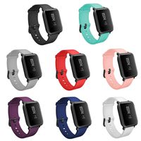 TECKMICO 8PCS Bands Replacement for Amazfit Bip Smartwatch,20mm Quick Release Watch Soft Silicone Bands for Amazfit Bip Band Women Men (8-Pack, Buckle Design)