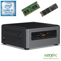 Intel BOXNUC7i5BNH Core i5-7260U NUC Mini PC w/ 8GB DDR4, 256GB M.2 SSD - Configured and Assembled by MITXPC