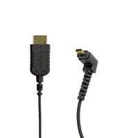 CMR UltraFlex 31" 4K Front Facing Micro Right Angle HDMI Male to Standard HDMI Male Cable. 90 Degree Thin HDMI Cable. HDMI 2.0