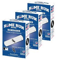 Set of 3 Boxes (60 Total Bandages) Home Run Brands Chicago White Sox Bandages