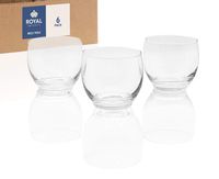 Royal Imports Candle Holder Glass Votive for Wedding, Birthday, Holiday & Home Decoration, Roly Poly, Set of 6 - Unfilled