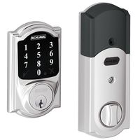 Schlage Lock Company BE468CAM625 Connect Camelot Touchscreen Deadbolt,  Bright Chrome
