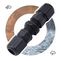 Icstation Waterproof Ethernet Coupler, RJ45 Connector, Female to Female for CAT 6/CAT 5/CAT 5E M20 LAN Cable