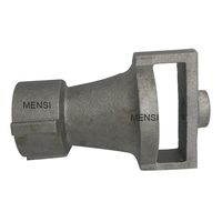 MENSI High BTU Sand Casting Aluminum Venturi Burner 1"BSP without Fittings DIY Commercial Industry Forge Burner Spare Parts 1 PCS