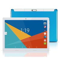 Android Tablet|10 Tablets PC 10.1" Inch,HD,3G, WiFi, GPS, GSM, Octa Core, 64GB ROM, 4GB RAM, Dual Sim Card, 1920×1200 IPS, (Blue (3G Network)