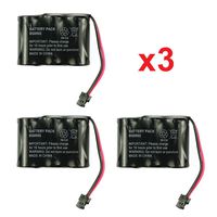 3 Fenzer Rechargeable Cordless Phone Batteries for Panasonic KX-A36A BP-T16 P-P301 BT-185 Cordless Telephone Battery Replacement Packs