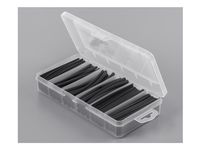 Monoprice Heat Shrink Tubing Kit Black - 177 Pieces
