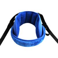 KAKIBLIN Adjustable Toddler Car Seat Head Support Band, Carseat Straps Cover, Safety Car Seat Neck Relief, Blue
