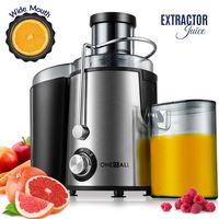 Juicer, Oneisall Juice Extractor with Anti-Drip Spout, Ultra Fast Extract Centrifugal Juicer for Fruits and Vegetables, Easy to Clean plus Quiet Motor & Non-Slip Feet, Stainless Steel & BPA Free
