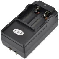 16340 Battery Charger AC Wall Dual Only for 3.7v li-ion CR123A RCR123A LR123A LC16340 IMR16340 BRC16340