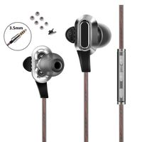 Wired Earbuds,Noise Cancelling in-Ear Headphones Heavy Bass Earphones with Microphone and Volume Control for iPhone, iPad, iPod, Samsung Smartphones and Tablets