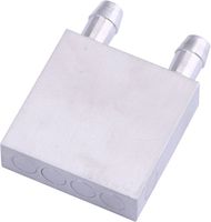 Yeeco Water Cooling Block Aluminum 40x40x12mm Water Liquid Cooler Block Thermoelectric Cooling Module Plate, Water-Cooled Heat Sink Radiator