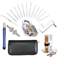 Stainless Steel Lock Set, Set with 2 Locks 16 pcs Tools
