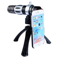 Apexel 5X-15X Optical Zoom Manual Focus Telephoto Telescope Camera Phone Lens with Tripod Holder/Hard Cover Case for iPhone 6/6S