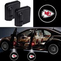 For Kansas City Chiefs Car Door Led Welcome Laser Projector Car Door Courtesy Light Suitable Fit for all brands of cars(Kansas City Chiefs)