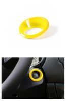 Dwindish Yellow ABS Car Engine Start Stop Sticker Ignition Key Ring Switch Cover for Jeep Renegade 2015 Up Compass 2017