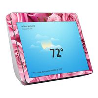 MightySkins Skin Compatible with Amazon Echo Show (2nd Gen) - Pink Roses | Protective, Durable, and Unique Vinyl Decal wrap Cover | Easy to Apply, Remove, and Change Styles | Made in The USA