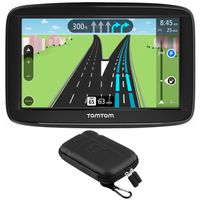 TomTom (1AA5.019.01 Automobile Portable 5" GPS Navigator w/Lifetime Traffic and Lifetime Maps + Extreme Speed Hard EVA Case w/Zipper for 5 Inch Tablets and GPS