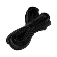 uxcell Nylon Mesh Rigging Conduit Flex Expandable Sleeving 10.2M Long 8mm Wide Black