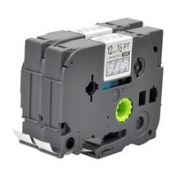 Label Orison 2PK TZe-135 TZ135 TZ TZe Labels Compatible with Brother P-Touch Label Tape White on Clear Standard Laminated Replacement Cartridges,1/2 inch 26.2 Feet