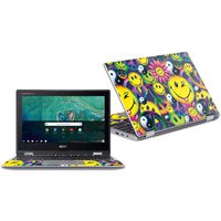 MightySkins Skin Compatible with Acer Chromebook Spin 11" CP311 - Peace Smile | Protective, Durable, and Unique Vinyl Decal wrap Cover | Easy to Apply, Remove, and Change Styles | Made in The USA