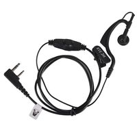 AIRSN Earpiece for Kenwood Two Way Radio,G Shape 2 Pin Headset for Walkie Talkie