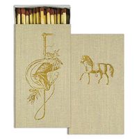HomArt - Match Box Set of 2 - Equestrian Crest - Gold Foil