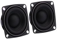 Yeeco Full Range Loudspeaker 2 Inch 8Ohm HiFi Stereo Audio Speaker 5-10W 88dB Full-ranged Bookshelf Speaker for Car Audio DIY Bookshelf Speakers Tweeters, Pack of 2