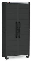 KETER Garage Tall Wardrobe XL with 3 Shelves, Black